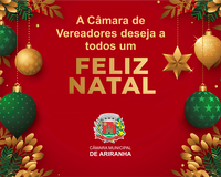 A Câmara de Vereadores deseja a todos um Feliz Natal 