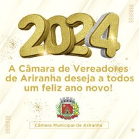 A Câmara Municipal de Vereadores deseja a toda população um Feliz  Ano Novo