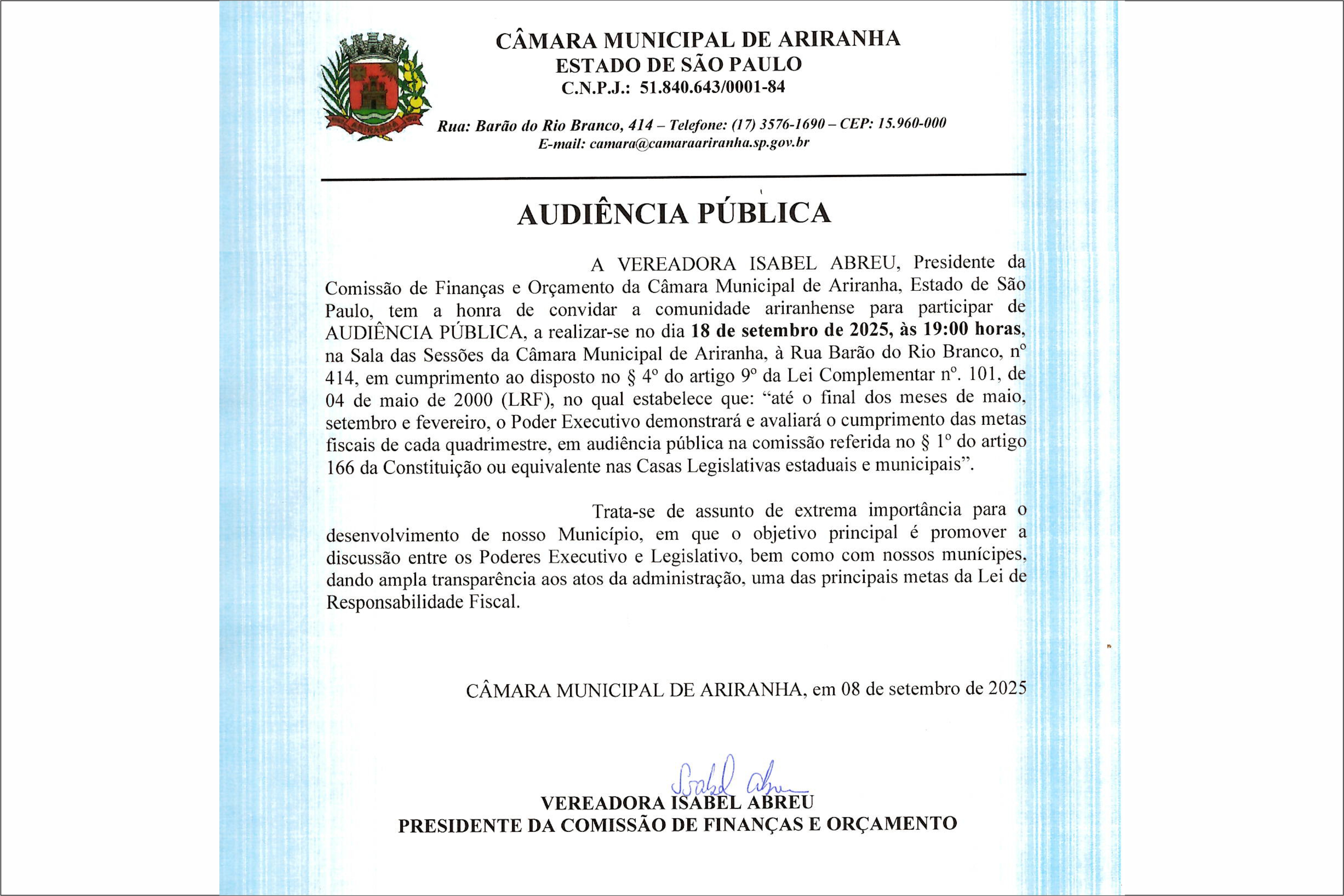 Audiência Pública