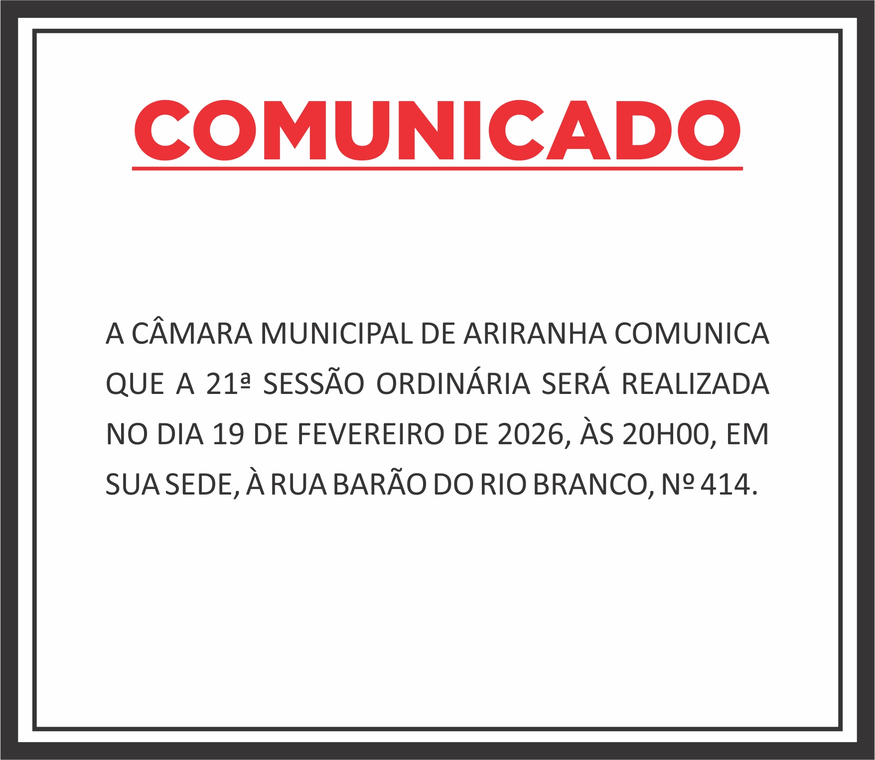 COMUNICADO 