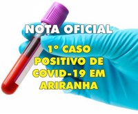 Município de Ariranha confirma o primeiro caso de Covid-19